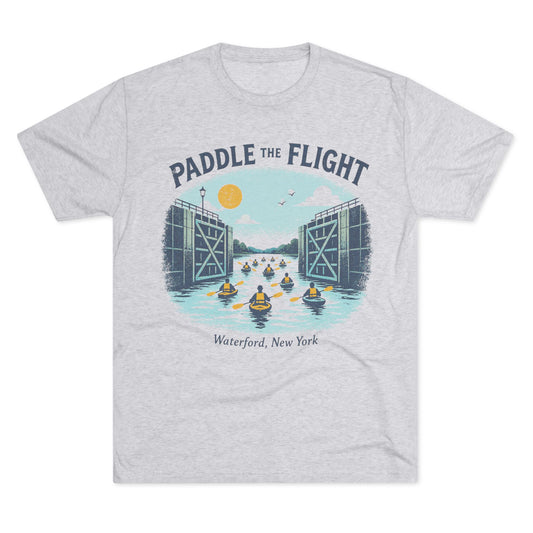 Paddle the Flight Kayak T-Shirt - Waterford New York Canal Paddle Crew Tee
