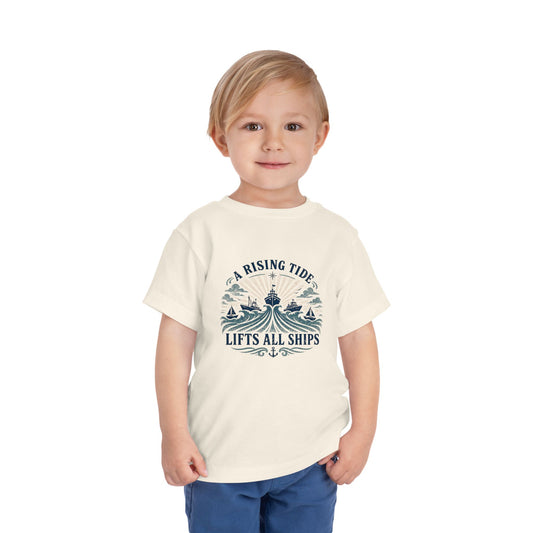 Toddler Graphic Tee — "A Rising Tide Lifts All Ships"