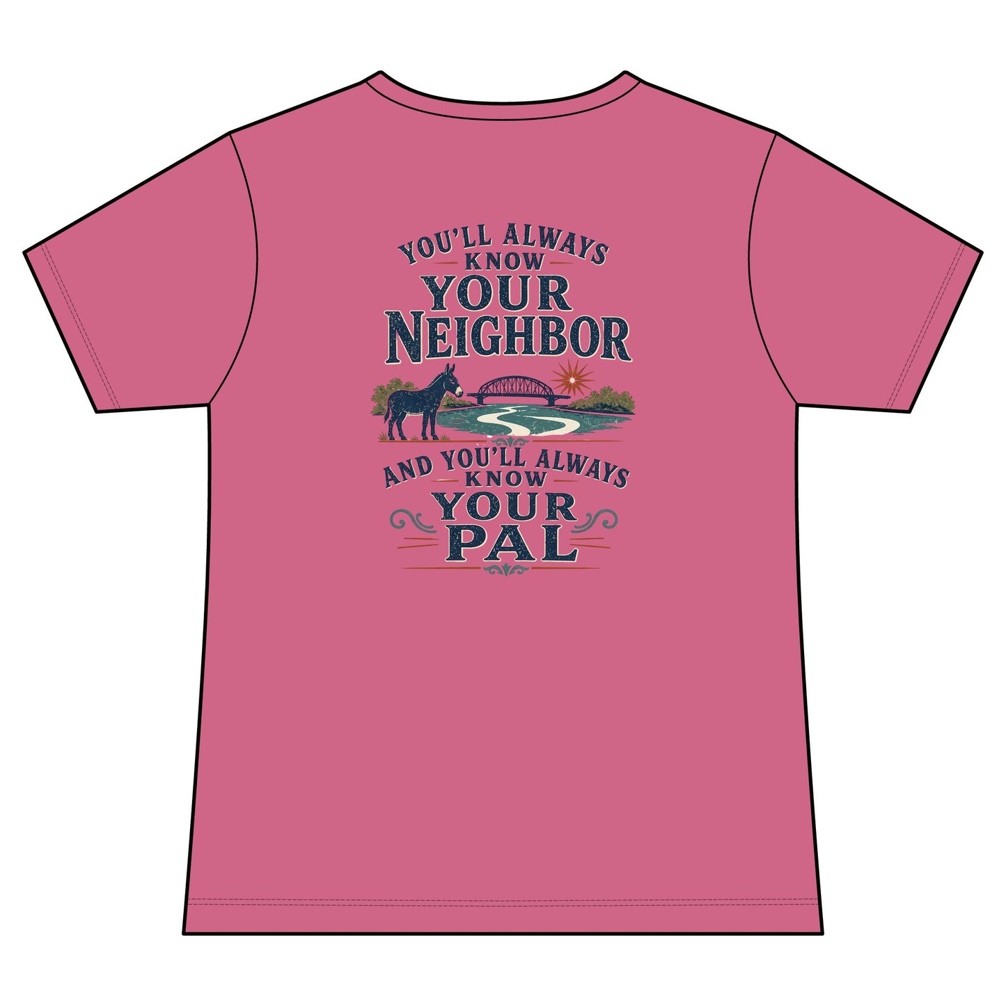 Waterford Erie Canal V-Neck Women's Tee