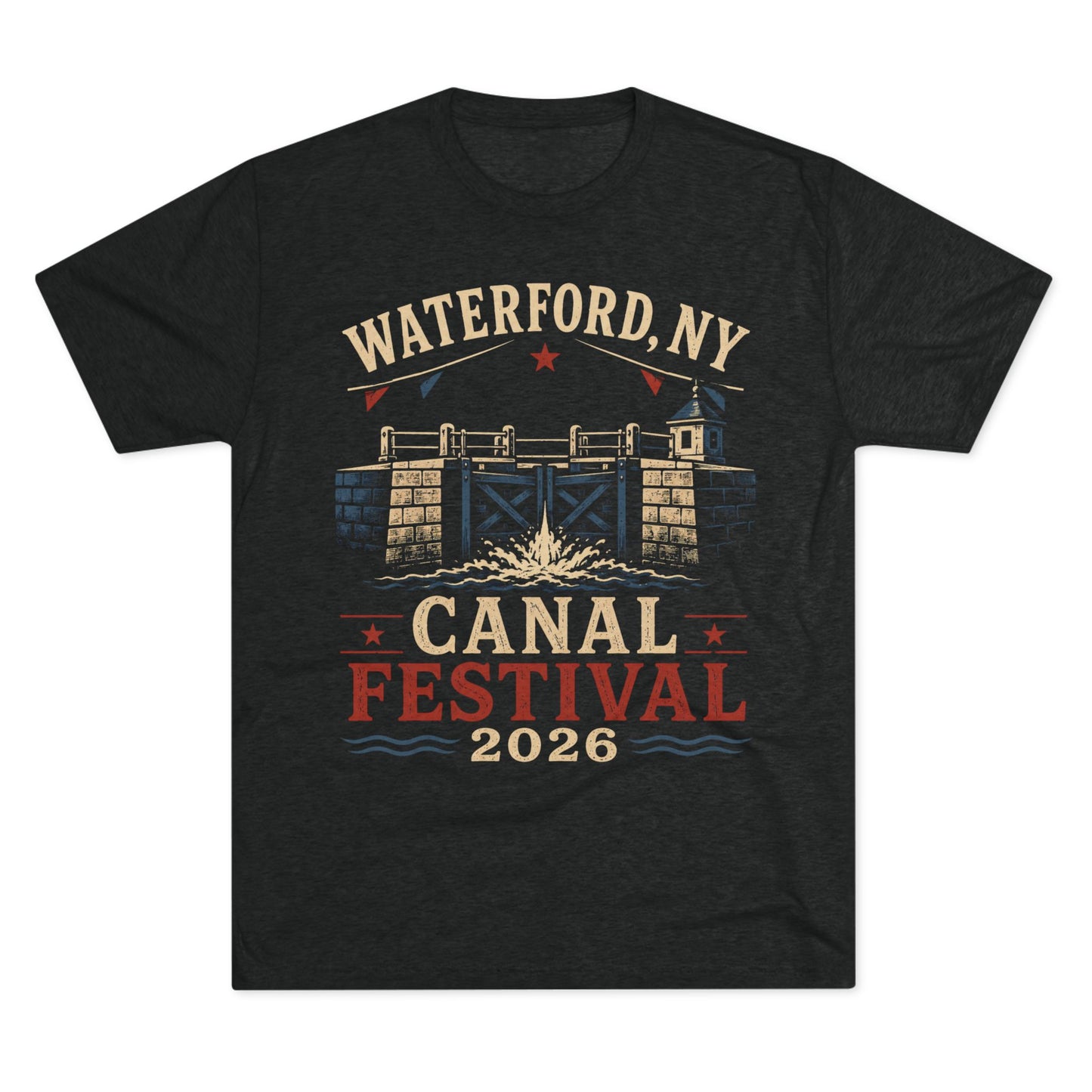 Canal Festival T‑Shirt — Waterford NY 2026 Vintage Canal Lock Tee