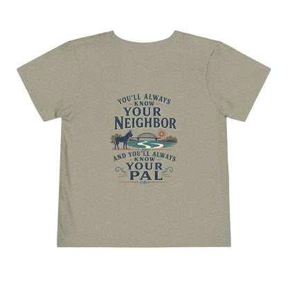 Toddler Tee — "Always Know Your Pal - Waterford"