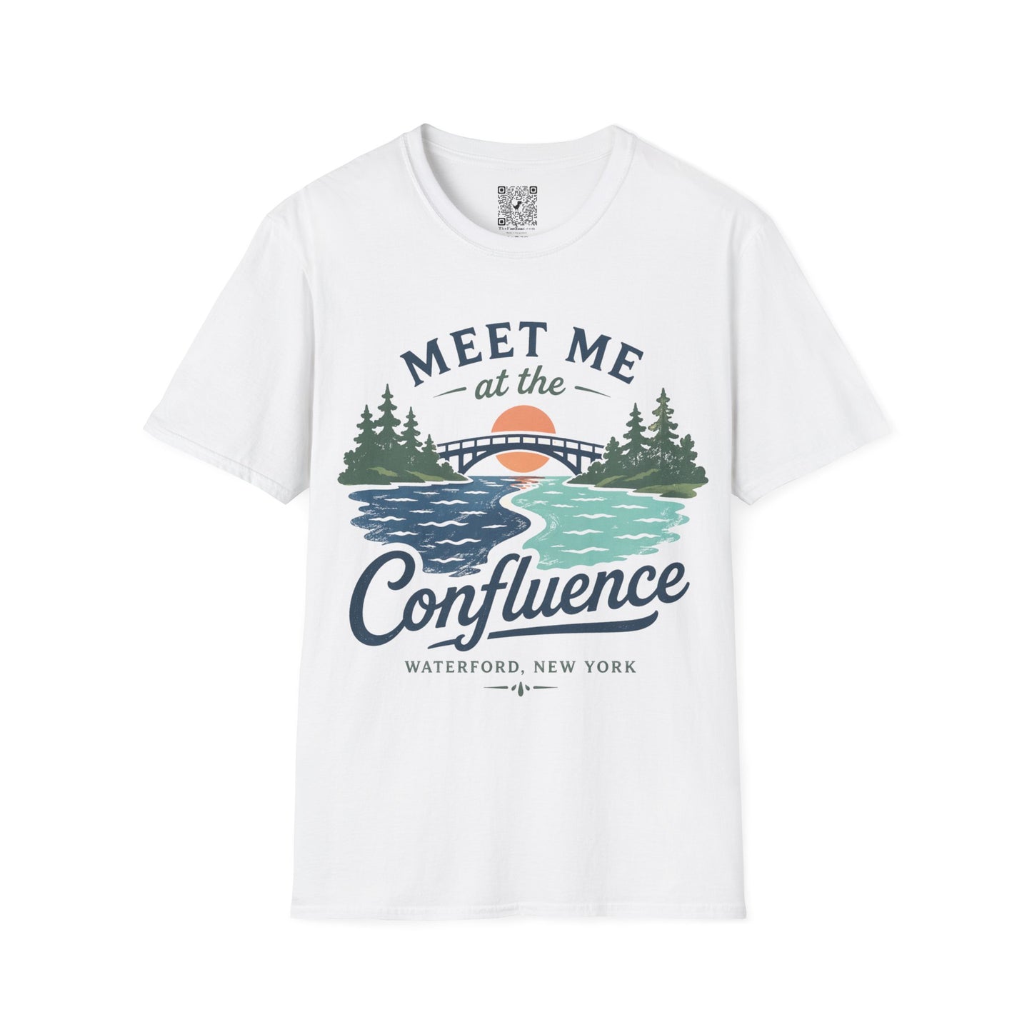 Confluence Graphic T-Shirt — "Meet Me at the Confluence" Waterford, NY Nature Tee