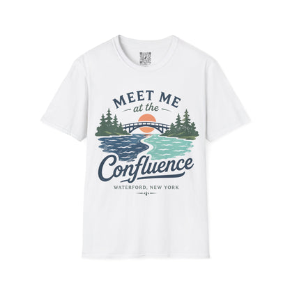Confluence Graphic T-Shirt — "Meet Me at the Confluence" Waterford, NY Nature Tee