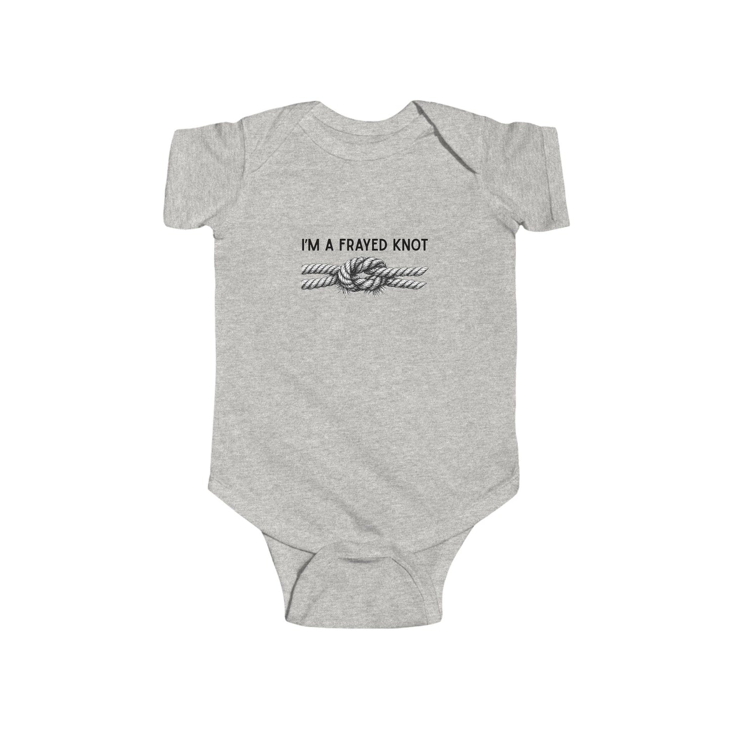 "I'm A Frayed Knot" Graphic Onesie