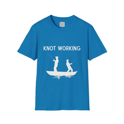 Knot Working Fishing T-Shirt - Punny Tee