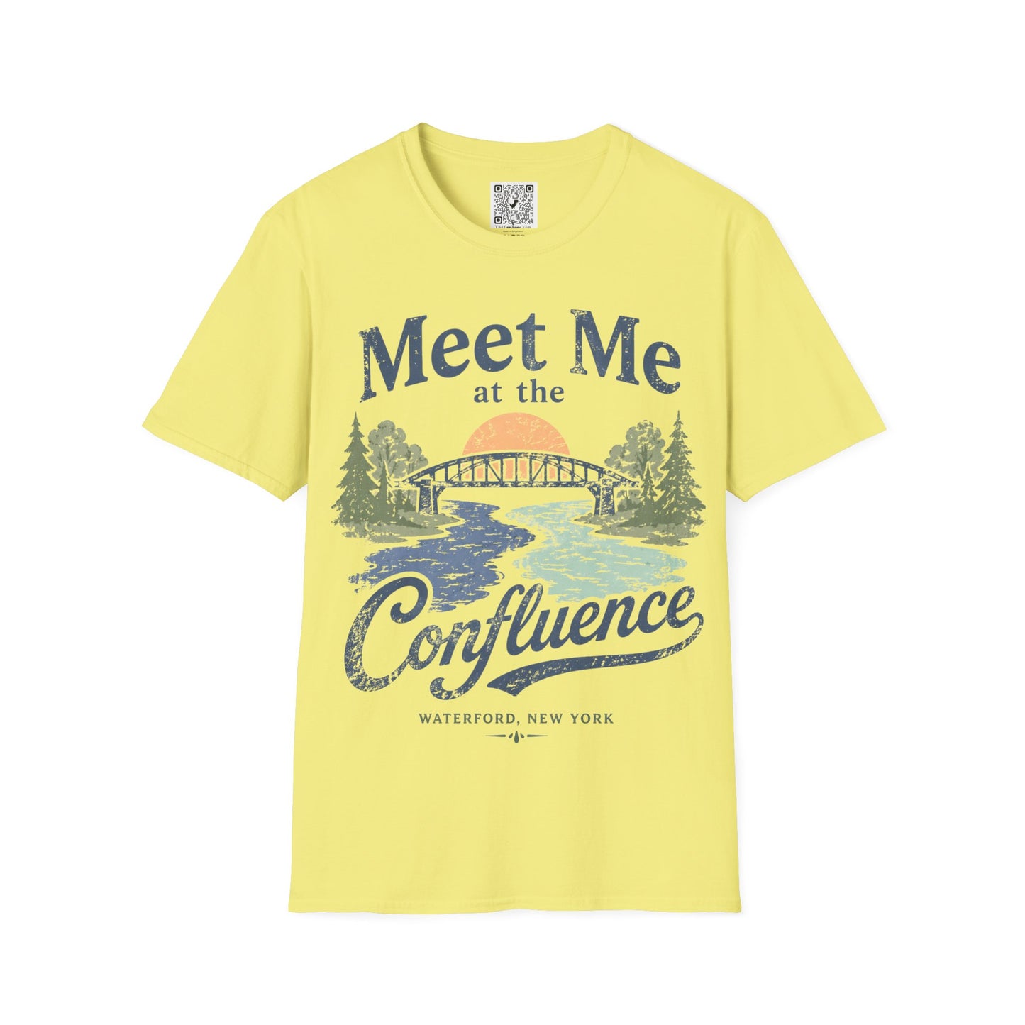 Confluence Graphic T-Shirt — "Meet Me at the Confluence" Waterford, NY Nature Tee