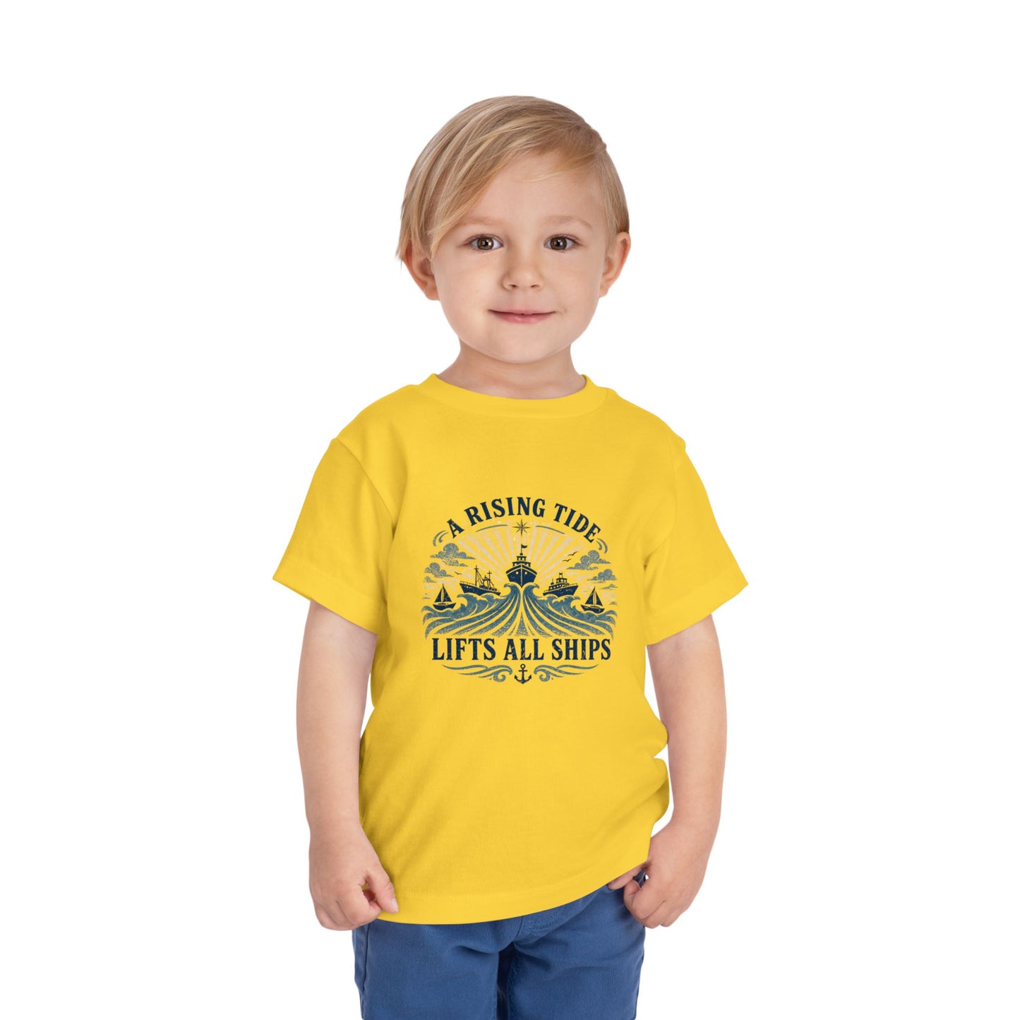 Toddler Graphic Tee — "A Rising Tide Lifts All Ships"