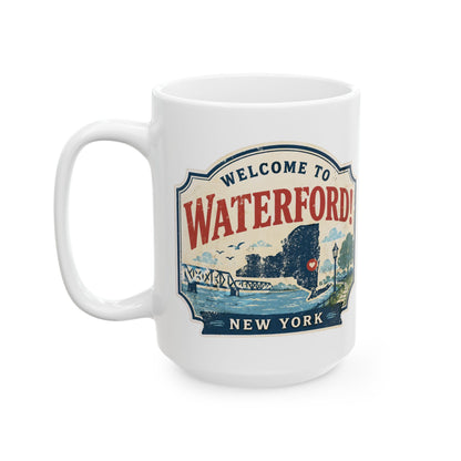 Ceramic Mug – "I love Waterford, NY" 11oz/15oz