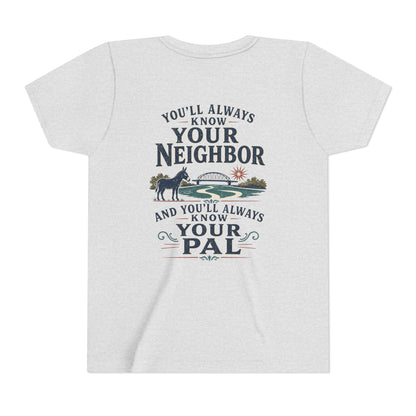 Waterford Youth Tee - 'You'll Always Know Your Neighbor, You'll Always Know Your Pal'