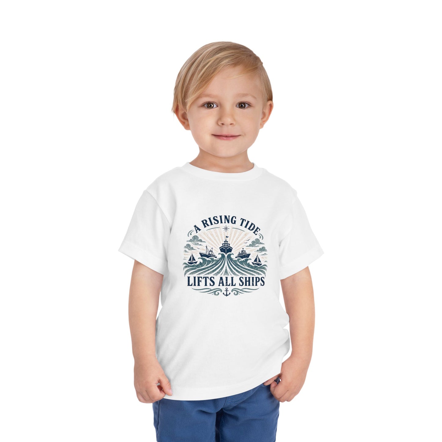 Toddler Graphic Tee — "A Rising Tide Lifts All Ships"