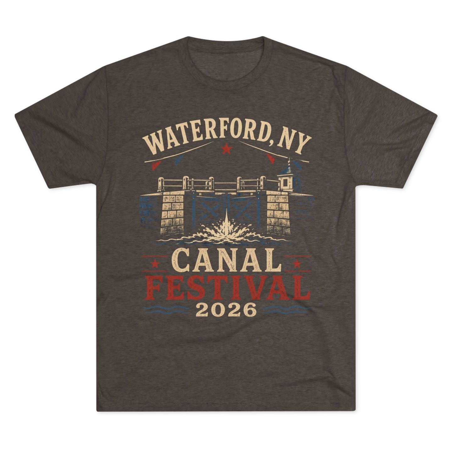 Canal Festival T‑Shirt — Waterford NY 2026 Vintage Canal Lock Tee