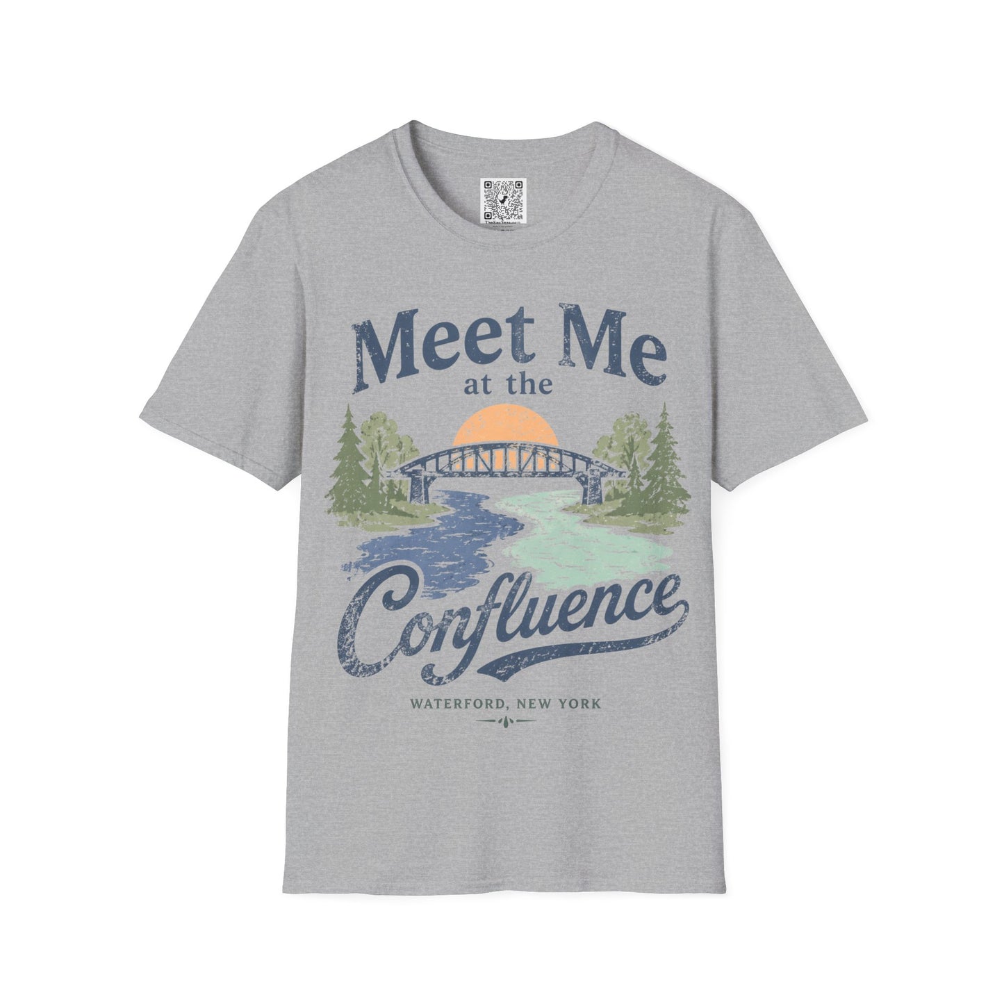 Confluence Graphic T-Shirt — "Meet Me at the Confluence" Waterford, NY Nature Tee
