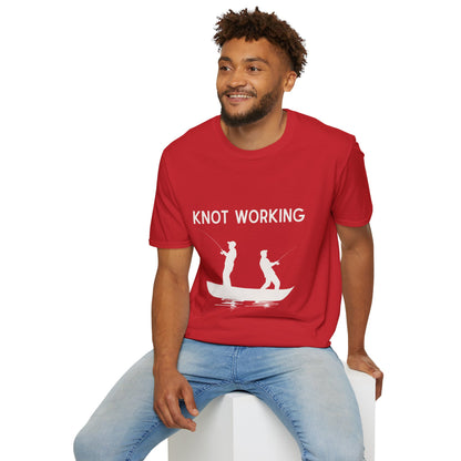 Knot Working Fishing T-Shirt - Punny Tee