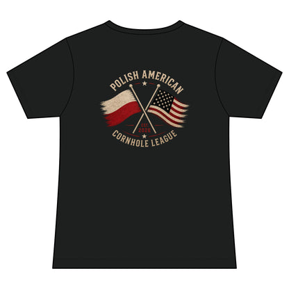 Polish American Cornhole League Women's V-Neck Tee