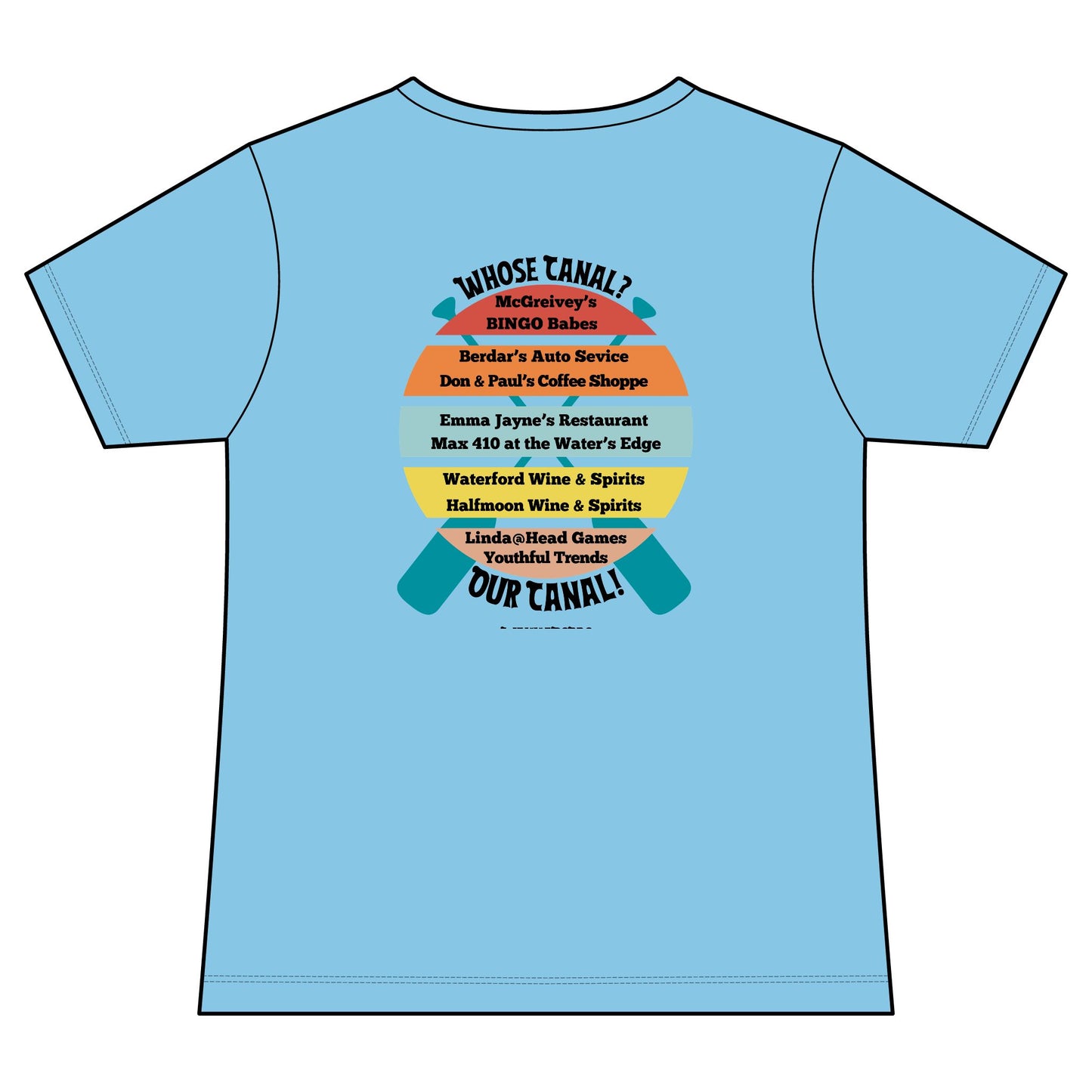 Dragon Boat Crew Women's V-Neck Tee — "WANNASOBRO" Team Paddle Shirt