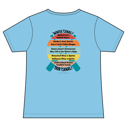 Dragon Boat Crew Women's V-Neck Tee — "WANNASOBRO" Team Paddle Shirt
