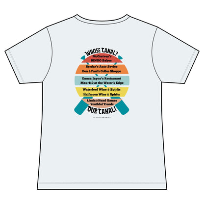 Dragon Boat Crew Women's V-Neck Tee — "WANNASOBRO" Team Paddle Shirt