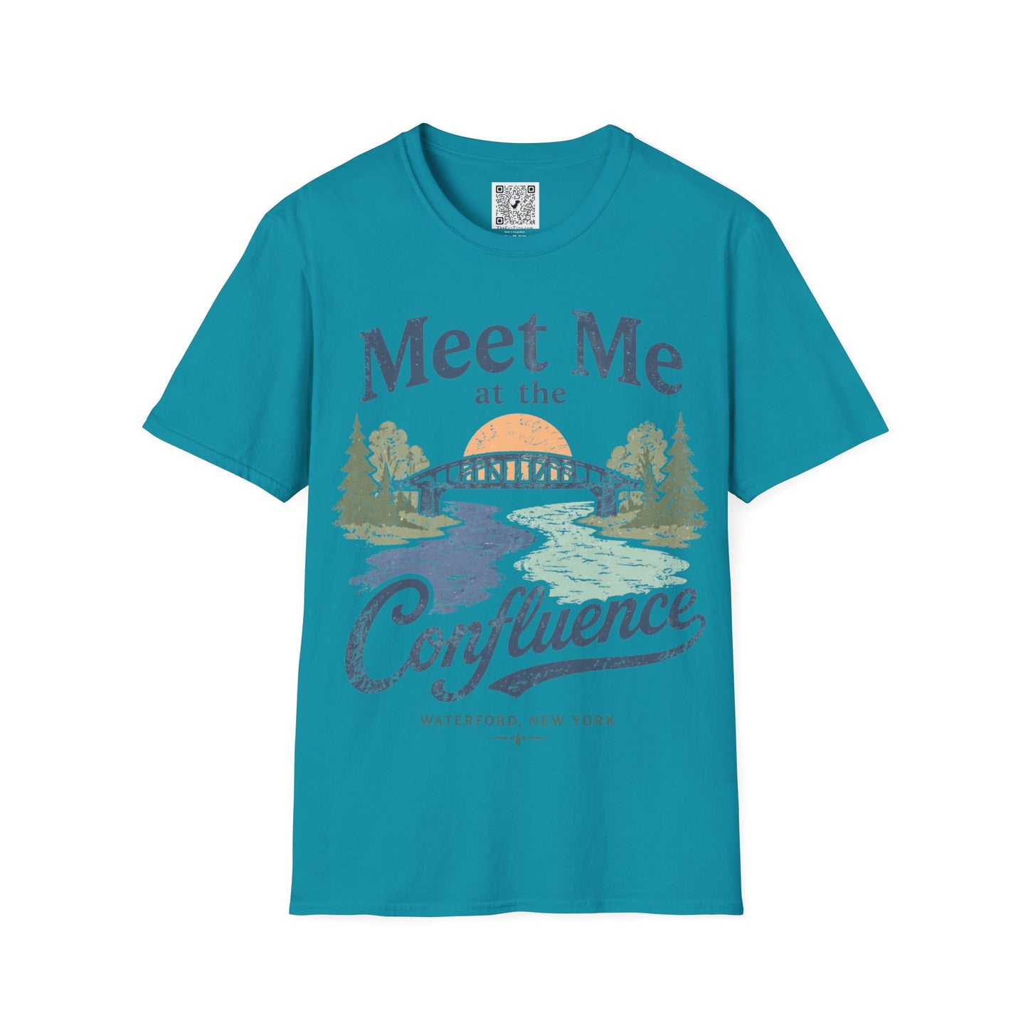 Confluence Graphic T-Shirt — "Meet Me at the Confluence" Waterford, NY Nature Tee