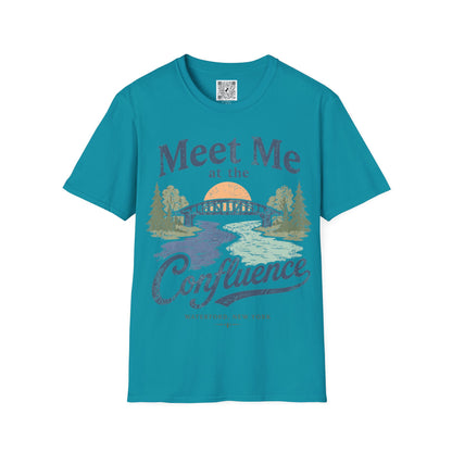 Confluence Graphic T-Shirt — "Meet Me at the Confluence" Waterford, NY Nature Tee