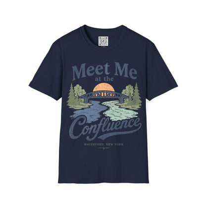 Confluence Graphic T-Shirt — "Meet Me at the Confluence" Waterford, NY Nature Tee