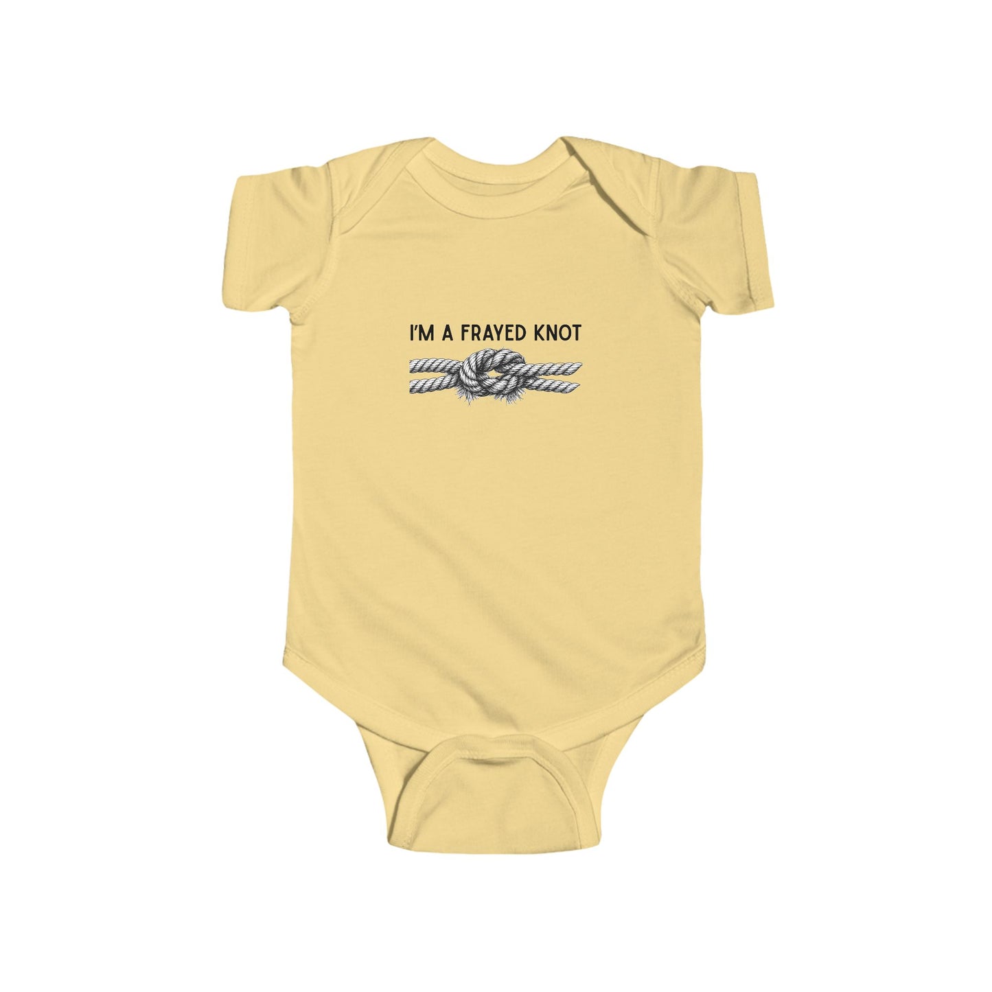 "I'm A Frayed Knot" Graphic Onesie
