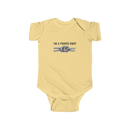 "I'm A Frayed Knot" Graphic Onesie
