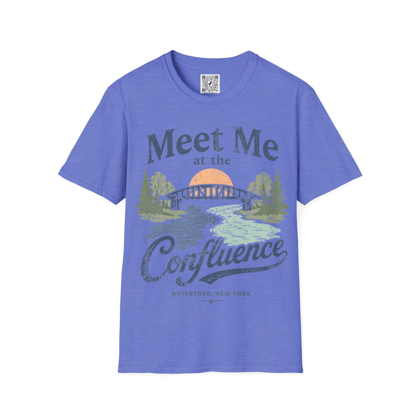 Confluence Graphic T-Shirt — "Meet Me at the Confluence" Waterford, NY Nature Tee