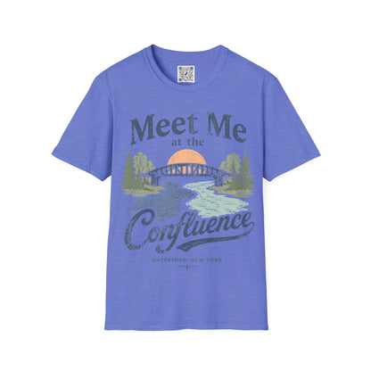 Confluence Graphic T-Shirt — "Meet Me at the Confluence" Waterford, NY Nature Tee