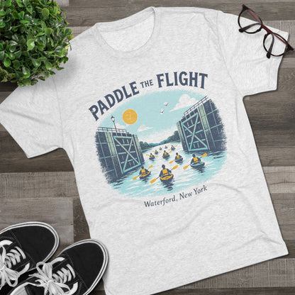 Paddle the Flight Kayak T-Shirt - Waterford New York Canal Paddle Crew Tee