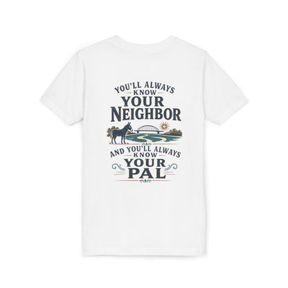 Waterford Youth Tee - 'You'll Always Know Your Neighbor, You'll Always Know Your Pal'