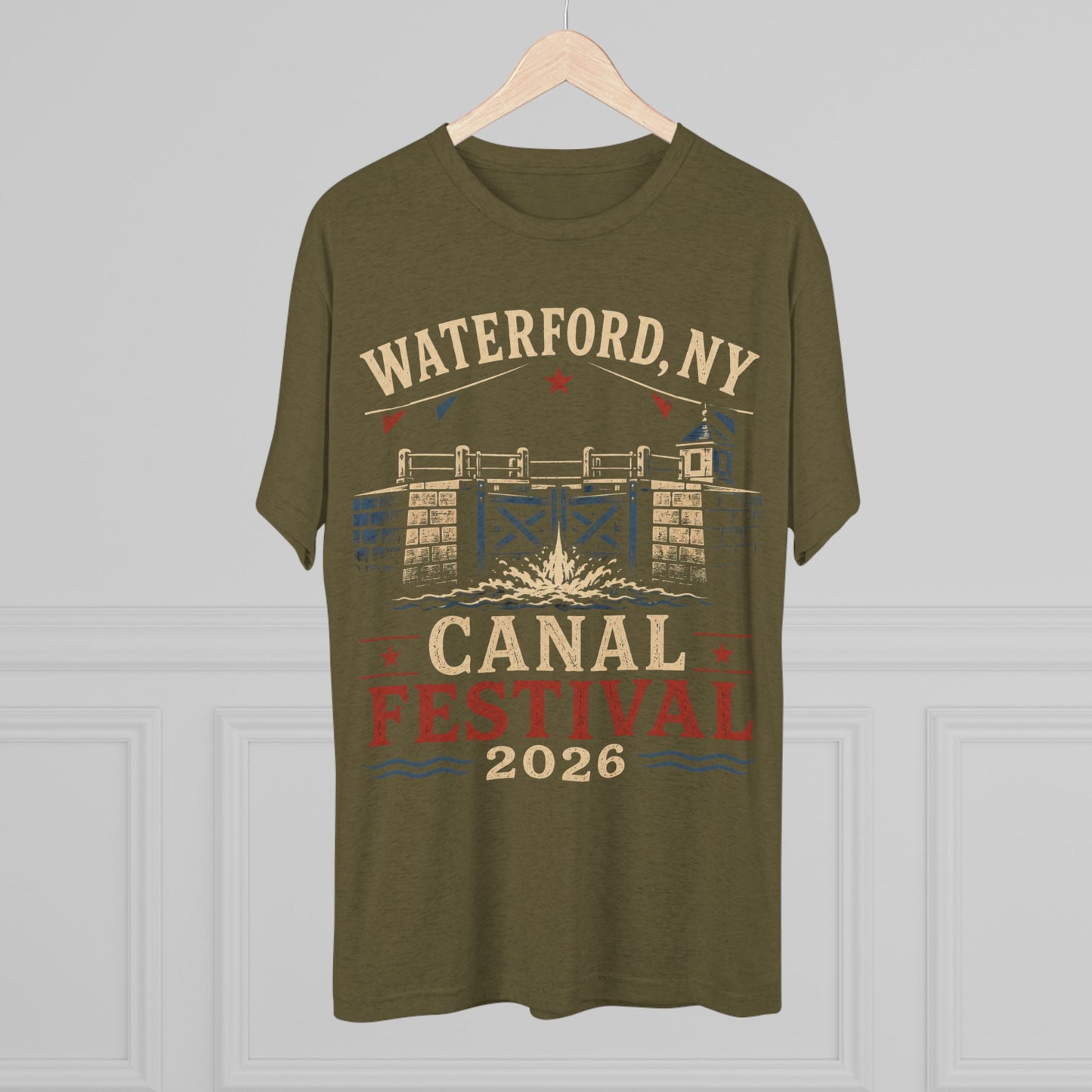 Canal Festival T‑Shirt — Waterford NY 2026 Vintage Canal Lock Tee