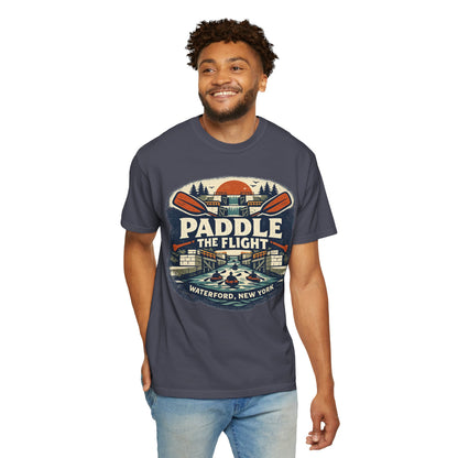 Paddle The Flight T-Shirt - Waterford NY Canoe & Kayak Graphic