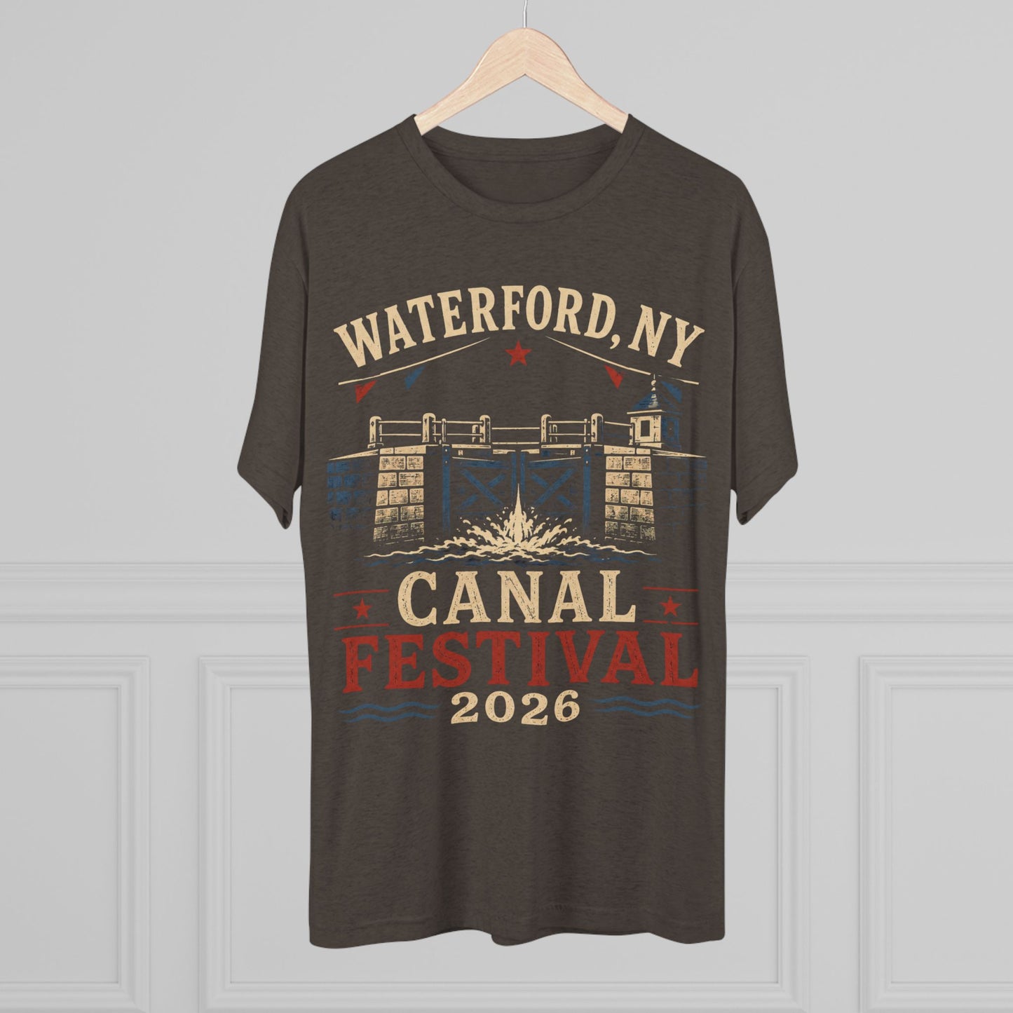 Canal Festival T‑Shirt — Waterford NY 2026 Vintage Canal Lock Tee