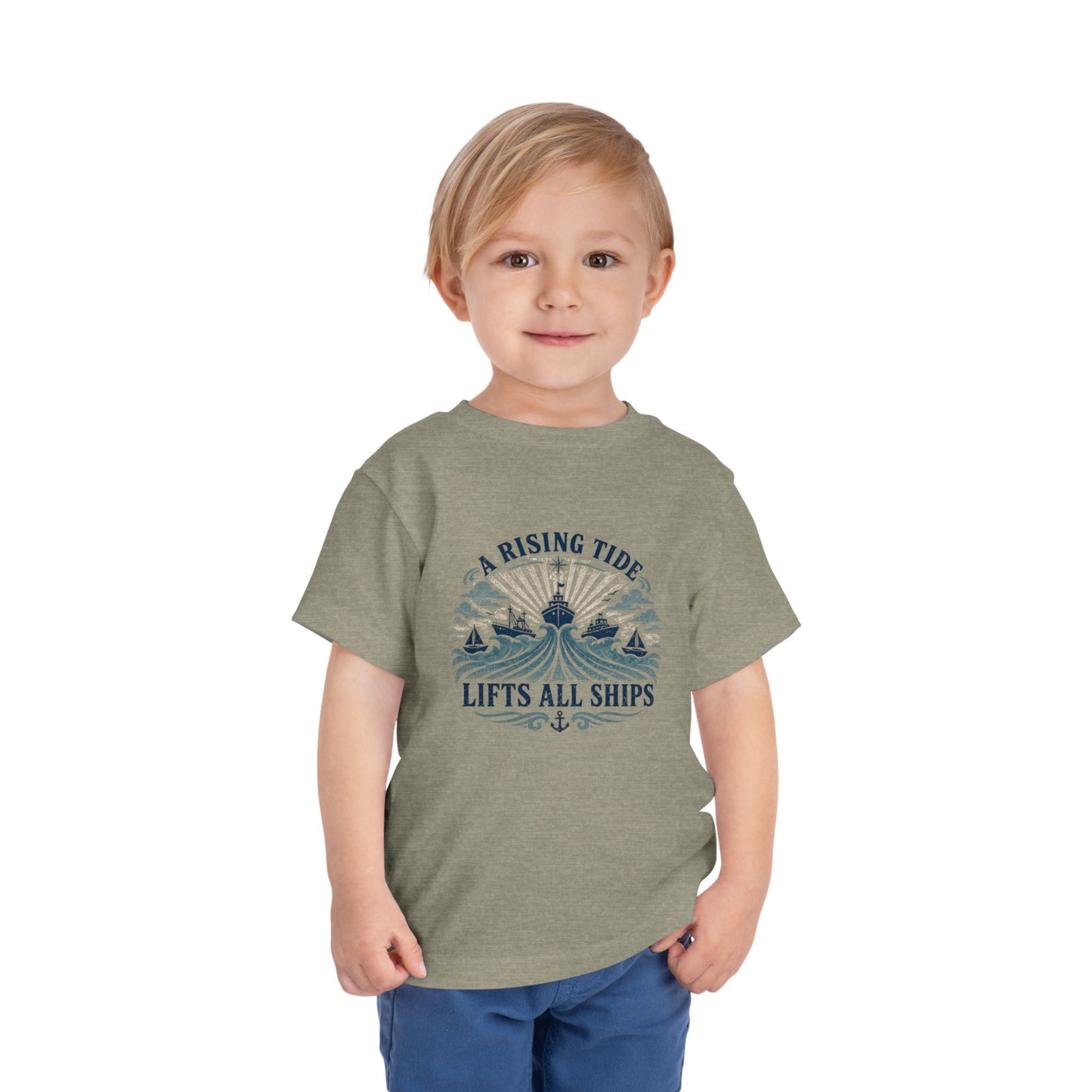 Toddler Graphic Tee — "A Rising Tide Lifts All Ships"