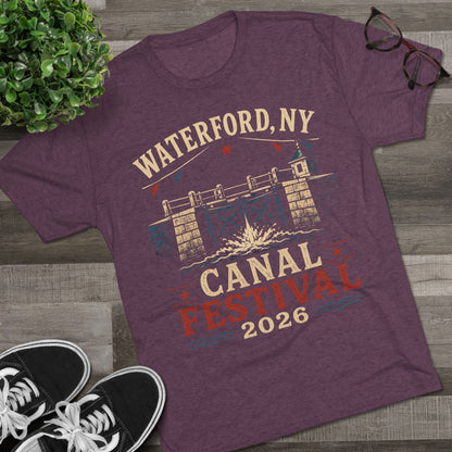 Canal Festival T‑Shirt — Waterford NY 2026 Vintage Canal Lock Tee