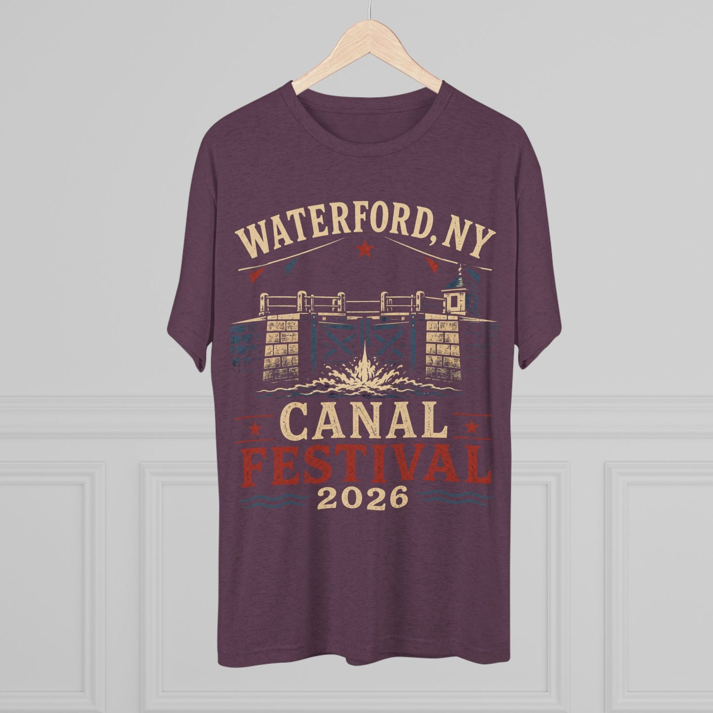 Canal Festival T‑Shirt — Waterford NY 2026 Vintage Canal Lock Tee