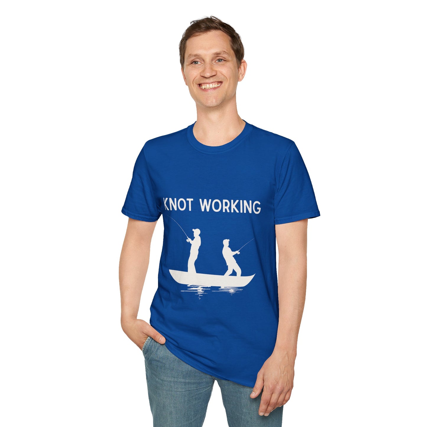 Knot Working Fishing T-Shirt - Punny Tee