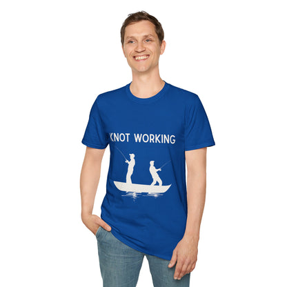 Knot Working Fishing T-Shirt - Punny Tee