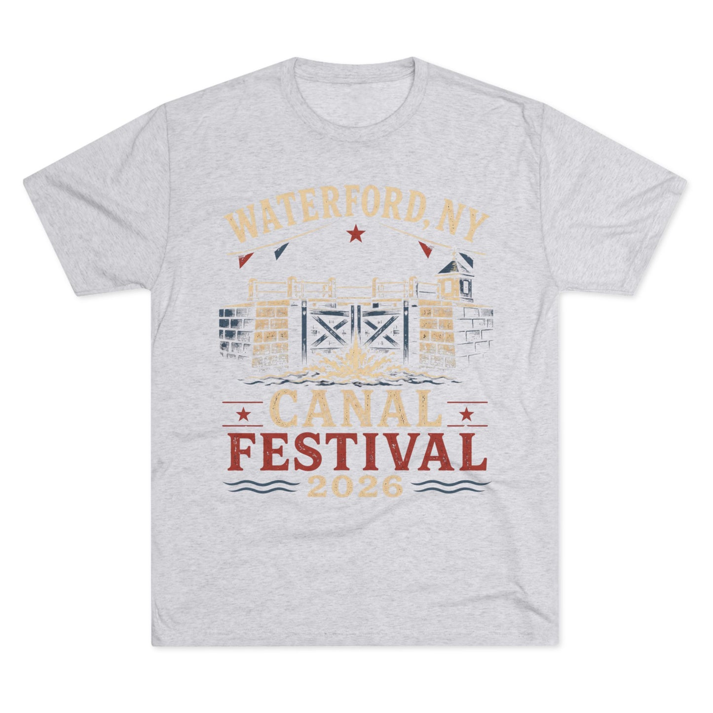 Canal Festival T‑Shirt — Waterford NY 2026 Vintage Canal Lock Tee