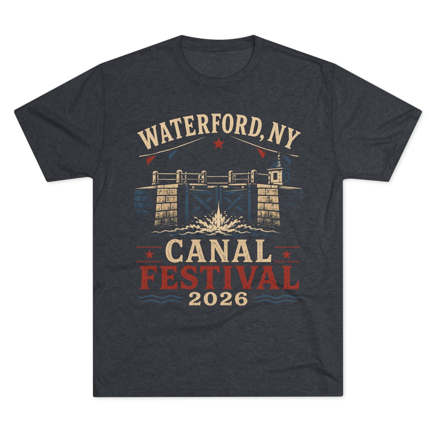 Canal Festival T‑Shirt — Waterford NY 2026 Vintage Canal Lock Tee