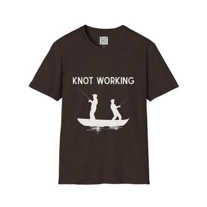 Knot Working Fishing T-Shirt - Punny Tee