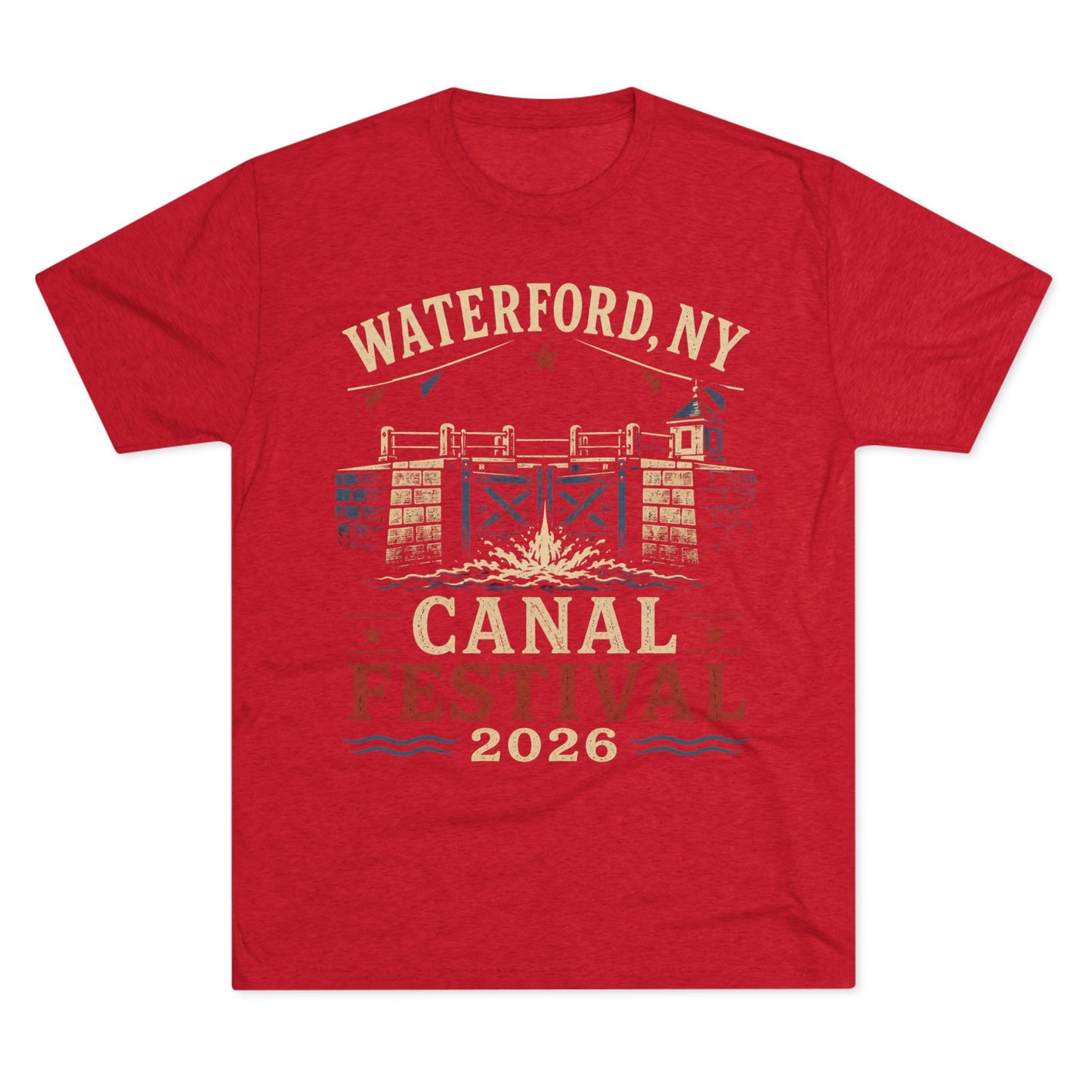 Canal Festival T‑Shirt — Waterford NY 2026 Vintage Canal Lock Tee