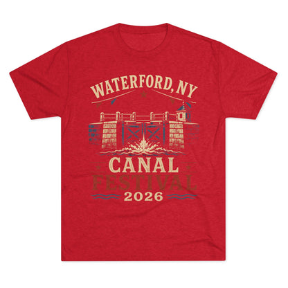 Canal Festival T‑Shirt — Waterford NY 2026 Vintage Canal Lock Tee