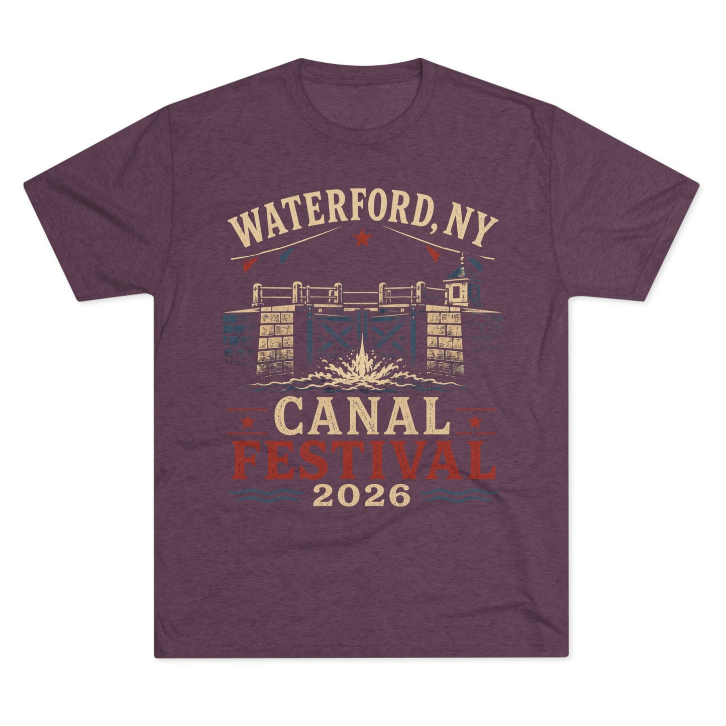 Canal Festival T‑Shirt — Waterford NY 2026 Vintage Canal Lock Tee