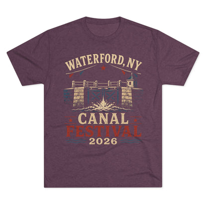 Canal Festival T‑Shirt — Waterford NY 2026 Vintage Canal Lock Tee