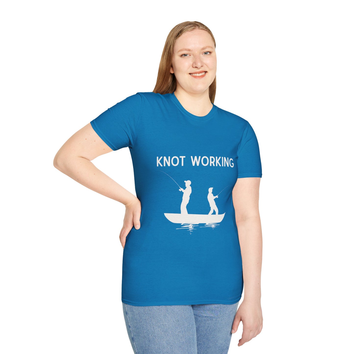 Knot Working Fishing T-Shirt - Punny Tee