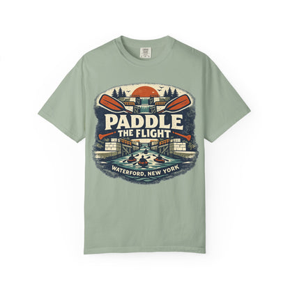 Paddle The Flight T-Shirt - Waterford NY Canoe & Kayak Graphic