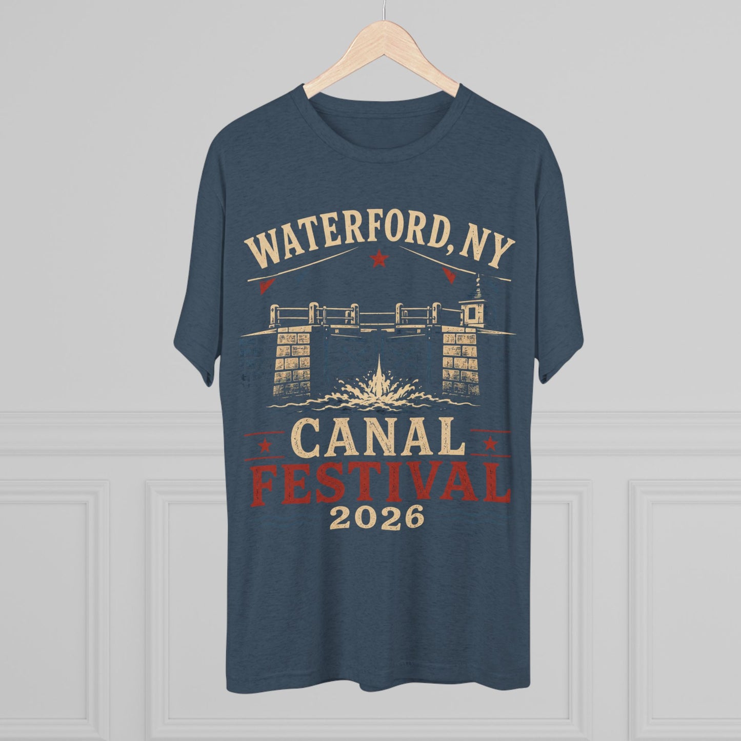 Canal Festival T‑Shirt — Waterford NY 2026 Vintage Canal Lock Tee