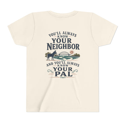 Waterford Youth Tee - 'You'll Always Know Your Neighbor, You'll Always Know Your Pal'