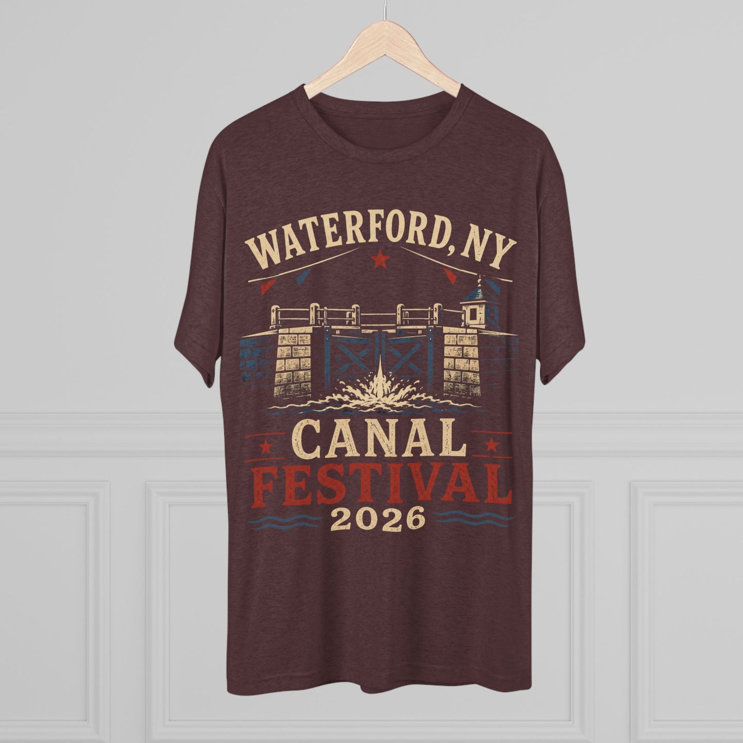 Canal Festival T‑Shirt — Waterford NY 2026 Vintage Canal Lock Tee